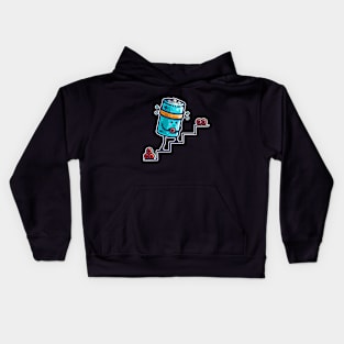 Cute Working Battery Kids Hoodie